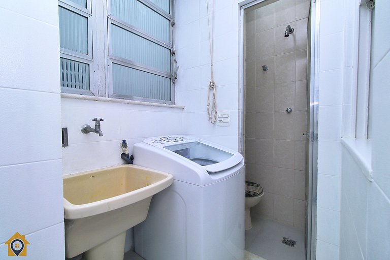 Silencioso 2 quartos 300m da Praia de Copacabana