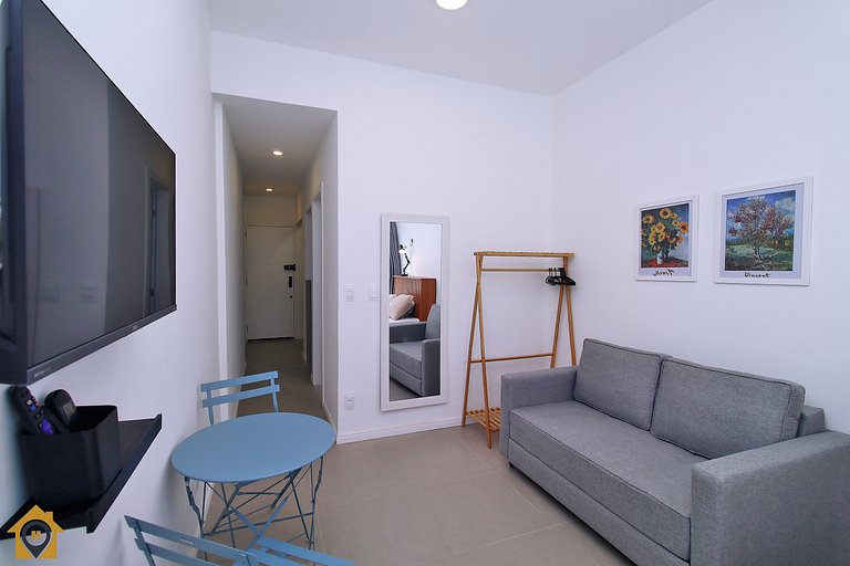 Novo e Recém-Reformado Studio com Vista para o Mar