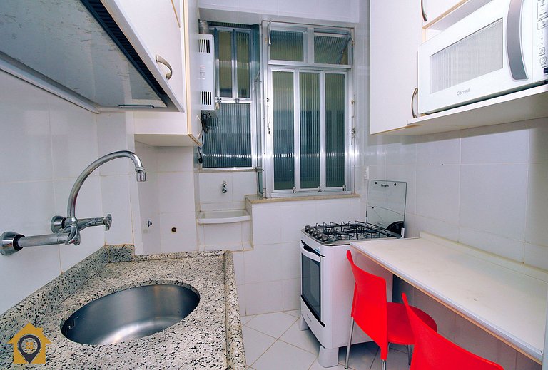Charmoso apartamento c/ vista para o Pão de Açúcar