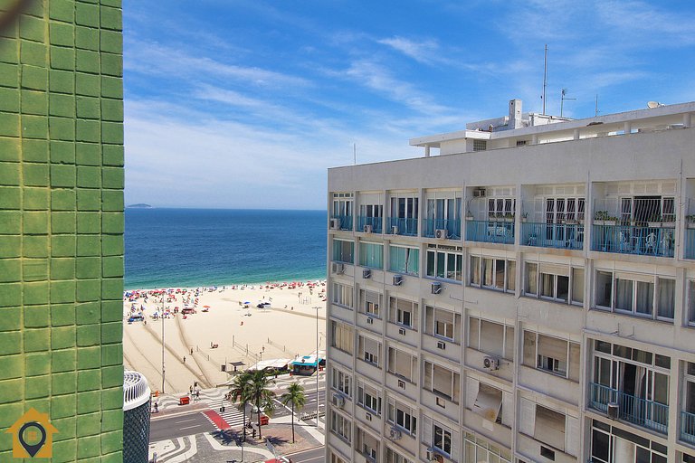 Studio simples com vista mar p/ 4 pessoas