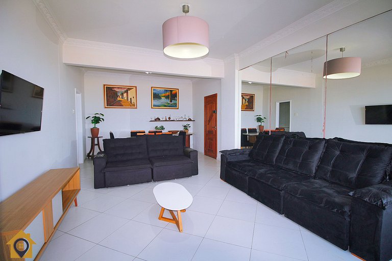 Apartamento com vista espetacular p/ 9 pessoas