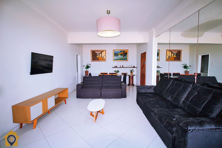 Apartamento com vista espetacular p/ 9 pessoas