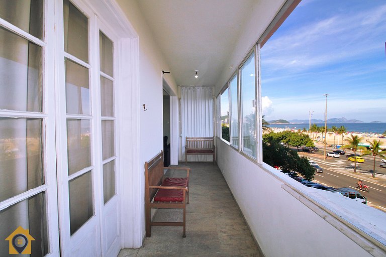 Apartamento com vista espetacular p/ 9 pessoas