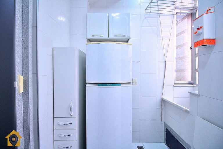 Lindo Apê no Leme: 2 Quartos, a 300m da Praia