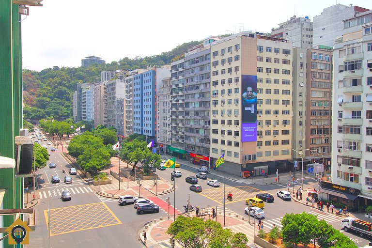 Vista Incrível de Copacabana até 4 Pessoas