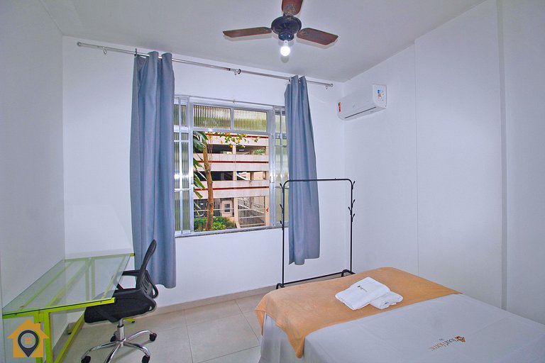 Aconchego a 300m da Praia - 2 Quartos p/ 4 pessoas