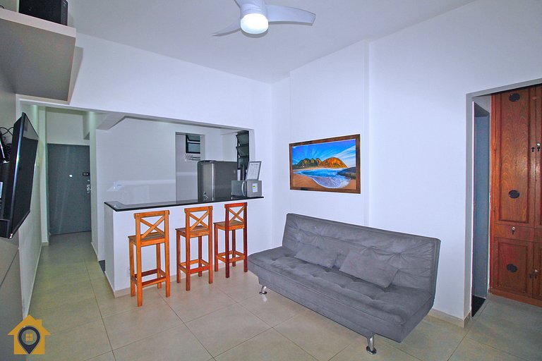 Aconchego a 300m da Praia - 2 Quartos p/ 4 pessoas