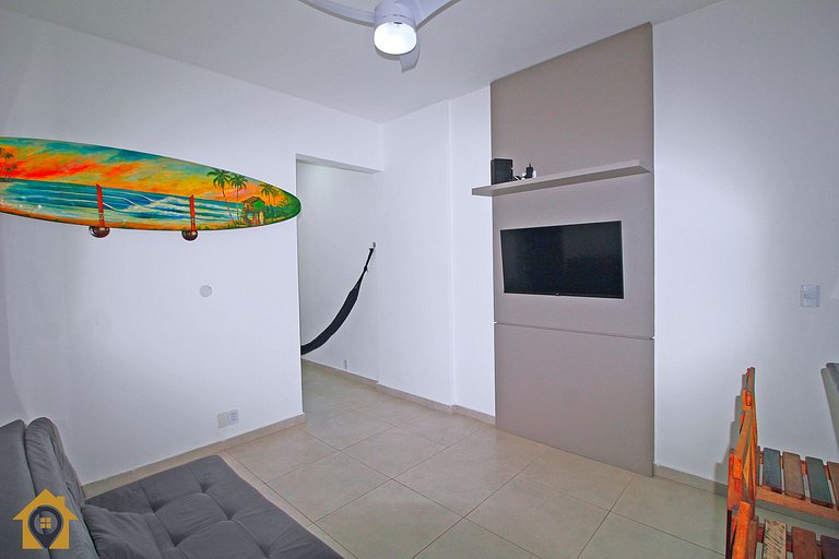 Aconchego a 300m da Praia - 2 Quartos p/ 4 pessoas