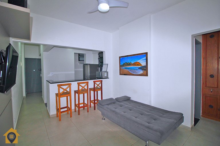 Aconchego a 300m da Praia - 2 Quartos p/ 4 pessoas