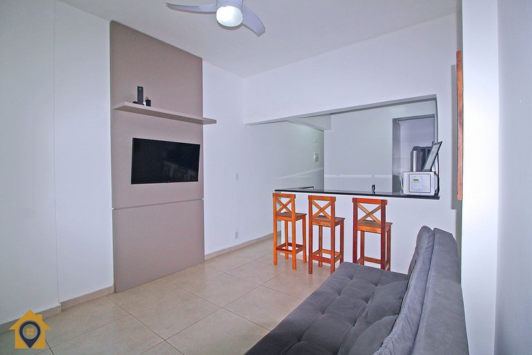Aconchego a 300m da Praia - 2 Quartos p/ 4 pessoas
