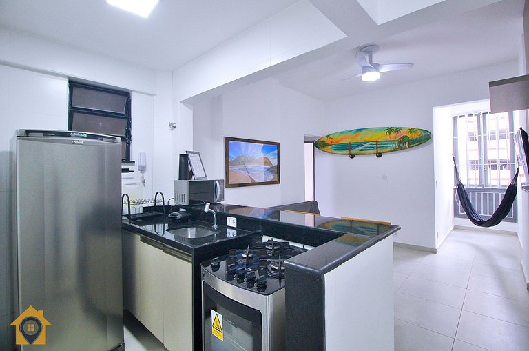 Aconchego a 300m da Praia - 2 Quartos p/ 4 pessoas