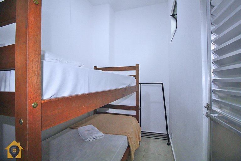 Aconchego a 300m da Praia - 2 Quartos p/ 4 pessoas