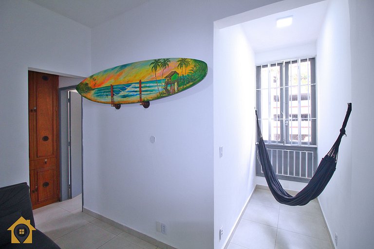 Aconchego a 300m da Praia - 2 Quartos p/ 4 pessoas