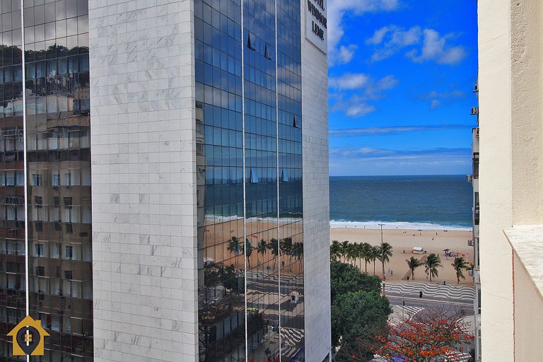 Moderno e Estiloso com Vista Mar p/ 4 pessoas