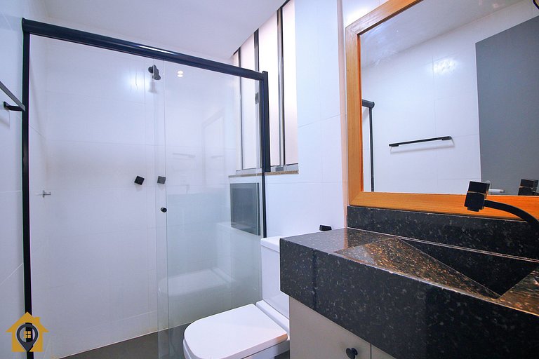 Moderno e Estiloso com Vista Mar p/ 4 pessoas