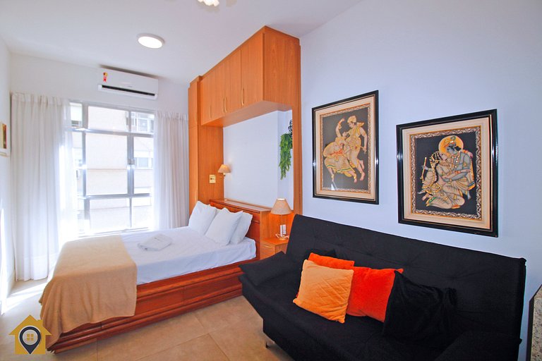 Studio Luxuoso com Vista Mar p/ 4 pessoas