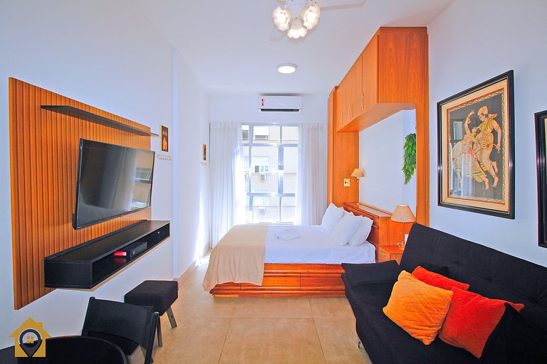 Studio Luxuoso com Vista Mar p/ 4 pessoas