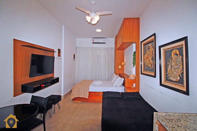 Studio Luxuoso com Vista Mar p/ 4 pessoas