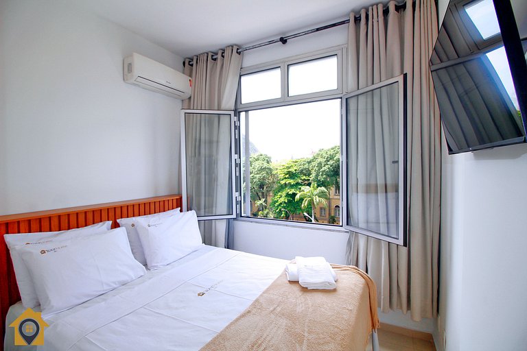 Charmoso apartamento c/ vista para o Pão de Açúcar