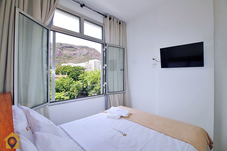 Charmoso apartamento c/ vista para o Pão de Açúcar