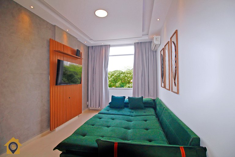 Charmoso apartamento c/ vista para o Pão de Açúcar