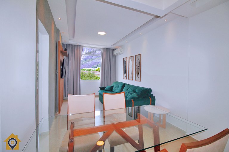 Charmoso apartamento c/ vista para o Pão de Açúcar