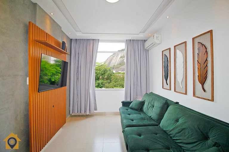 Charmoso apartamento c/ vista para o Pão de Açúcar