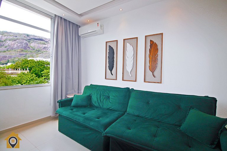 Charmoso apartamento c/ vista para o Pão de Açúcar