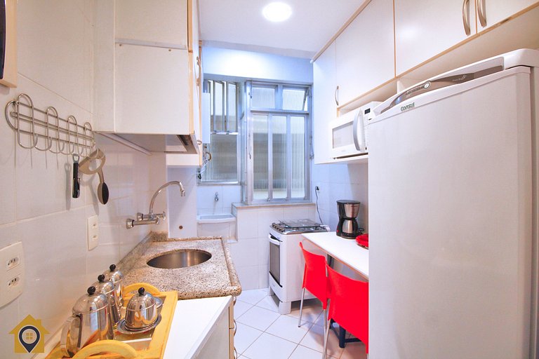 Charmoso apartamento c/ vista para o Pão de Açúcar