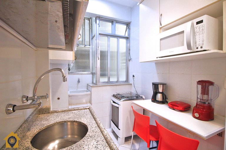 Charmoso apartamento c/ vista para o Pão de Açúcar