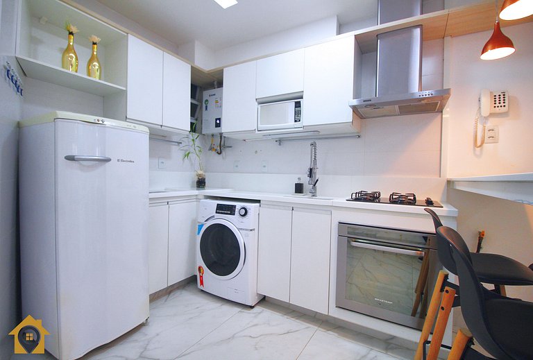 Sofisticado Studio a Passos da Praia de Copacabana