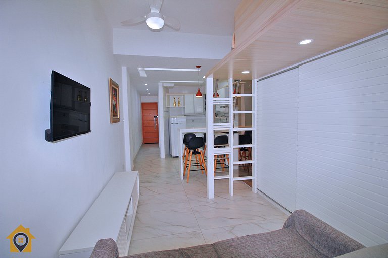 Sofisticado Studio a Passos da Praia de Copacabana