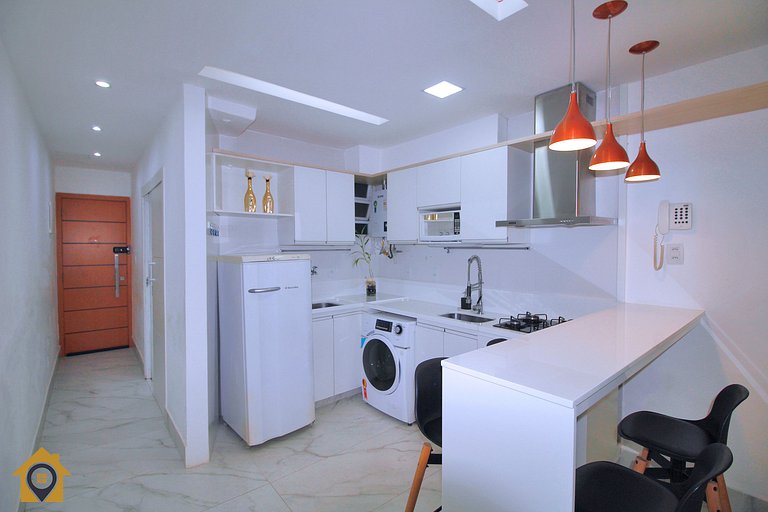 Sofisticado Studio a Passos da Praia de Copacabana