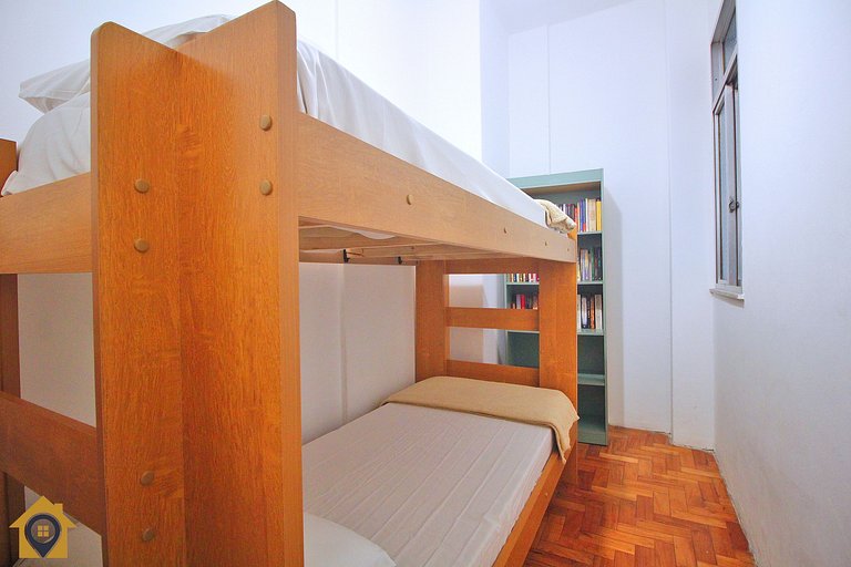 Apartamento aconchegante de 2 quartos p/ 4 pessoas