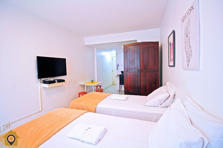 Studio Charmoso no Leme a 50m da Praia