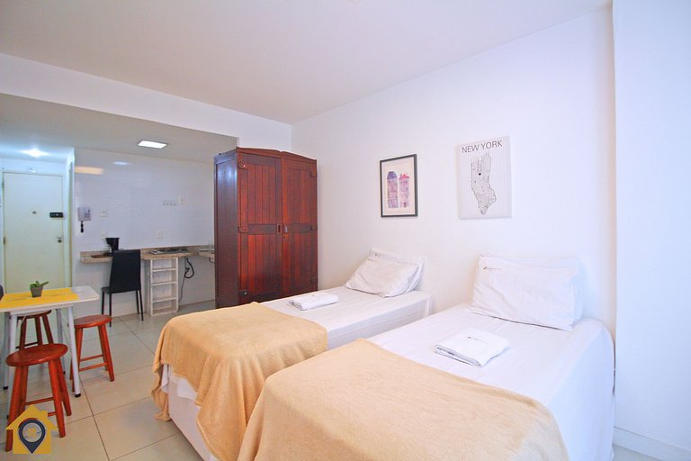 Studio Charmoso no Leme a 50m da Praia