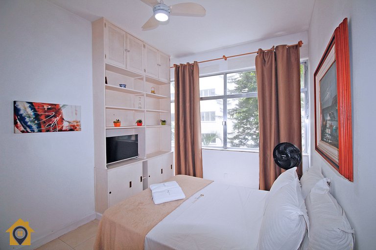 Apto 20m da Praia de COPACABANA: 2 quartos