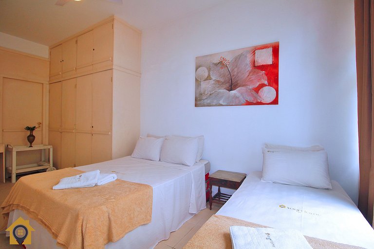 Apto 20m da Praia de COPACABANA: 2 quartos