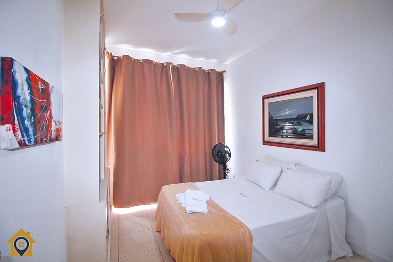 Apto 20m da Praia de COPACABANA: 2 quartos