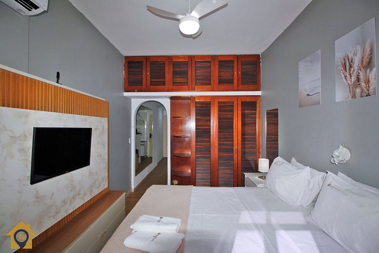 Studio Beira Mar p/ 2 pessoas com Vista