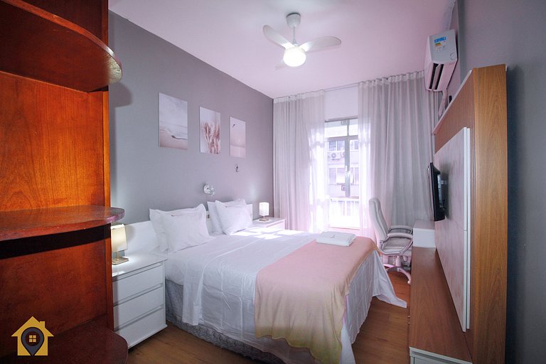 Studio Beira Mar p/ 2 pessoas com Vista