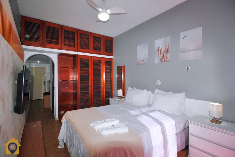 Studio Beira Mar p/ 2 pessoas com Vista