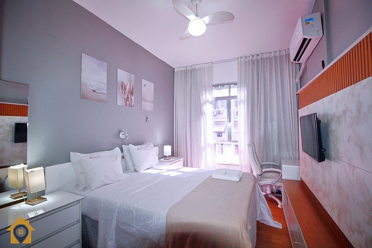 Studio Beira Mar p/ 2 pessoas com Vista