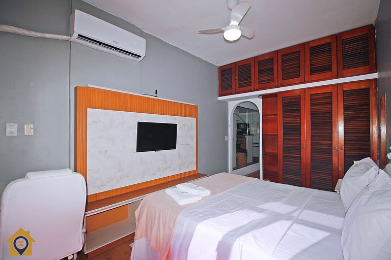 Studio Beira Mar p/ 2 pessoas com Vista