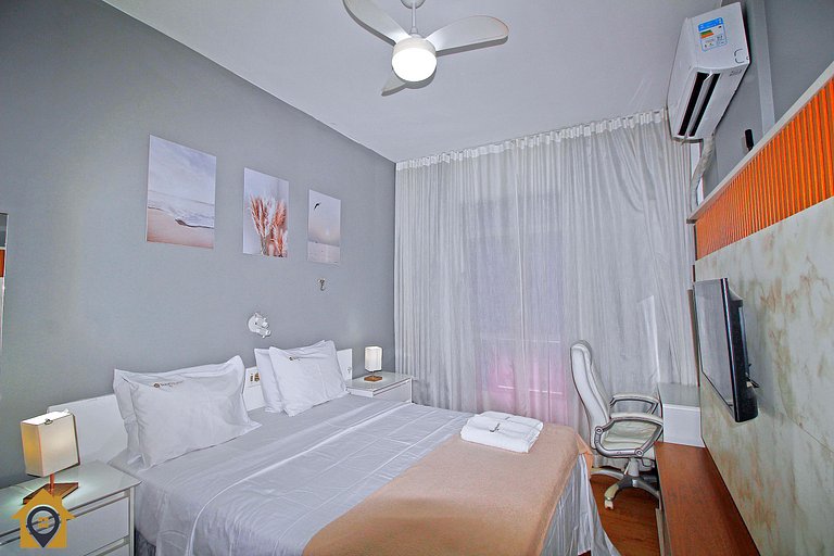 Studio Beira Mar p/ 2 pessoas com Vista