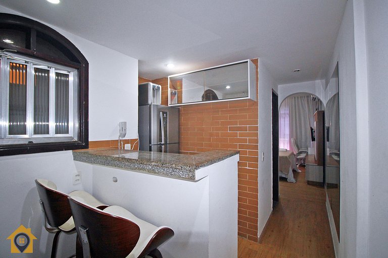 Studio Beira Mar p/ 2 pessoas com Vista