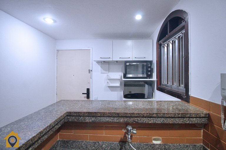 Studio Beira Mar p/ 2 pessoas com Vista