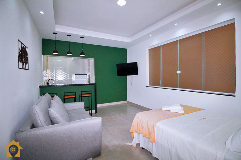 Studio Estiloso e Reformado a Passos da Praia