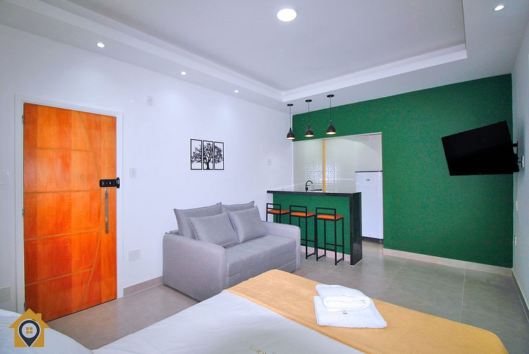 Studio Estiloso e Reformado a Passos da Praia