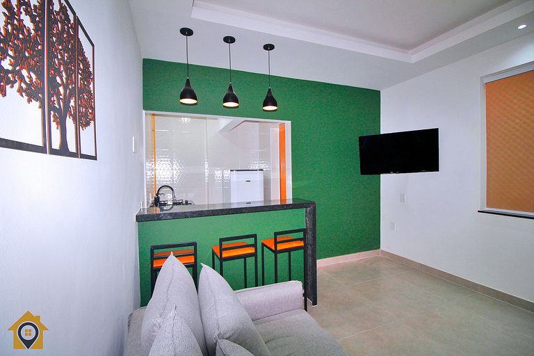 Studio Estiloso e Reformado a Passos da Praia